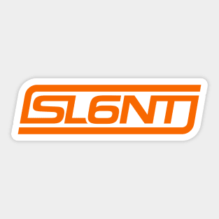 Slant 6 Icon (Orange) Sticker